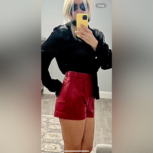 Valentino leather shorts - Picture 5 of 12